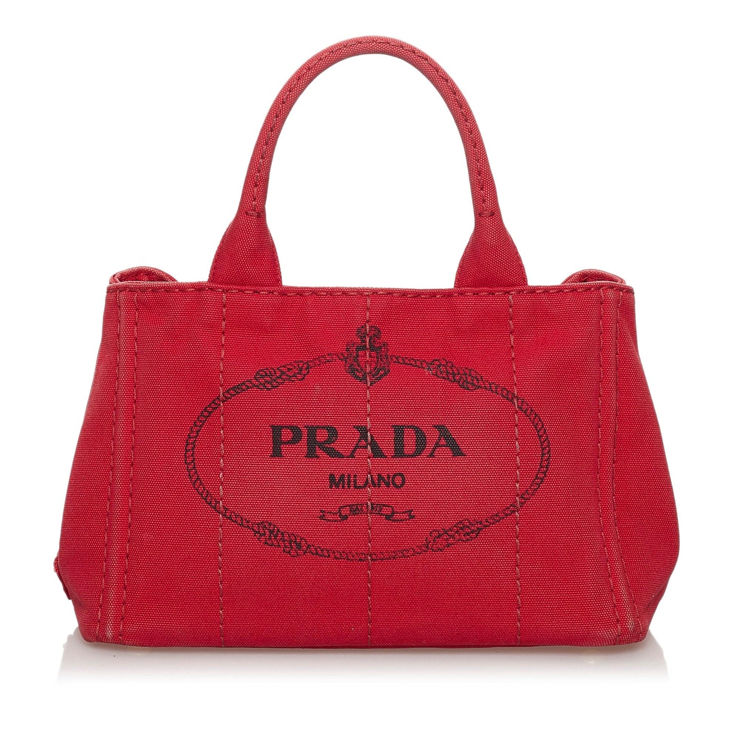 Prada Canapa Logo Canvas Satchel (SHG-31097)