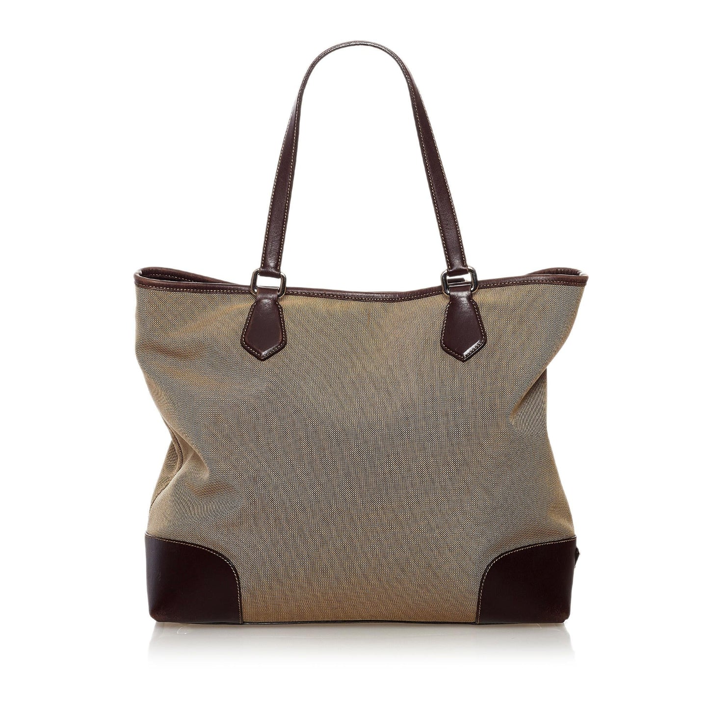 Prada Canapa Logo Canvas Satchel (SHG-32878)