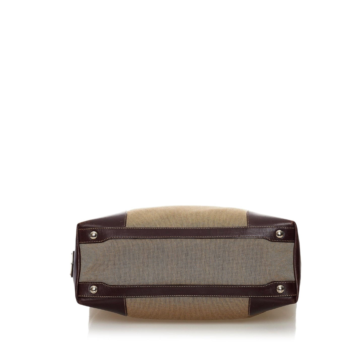 Prada Canapa Logo Canvas Satchel (SHG-32878)