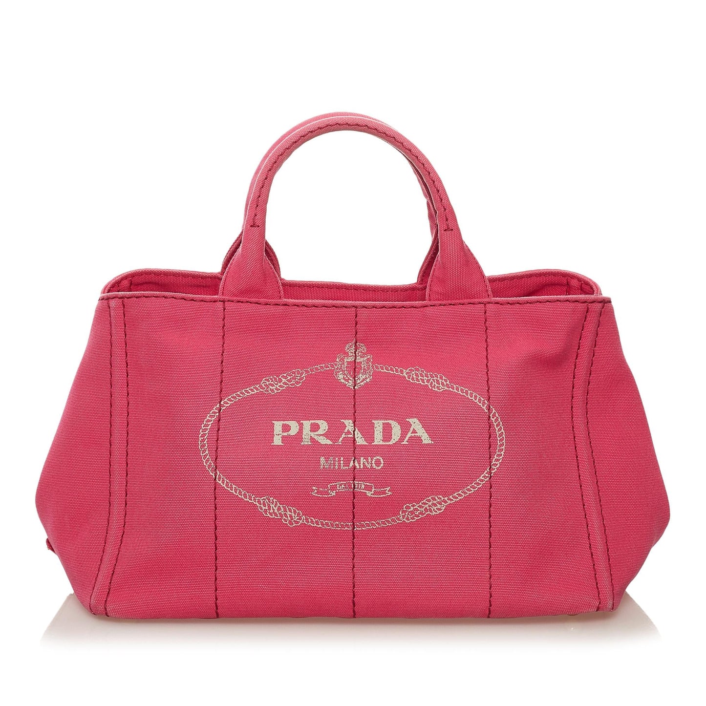 Prada Canapa Logo Canvas Satchel (SHG-34209)