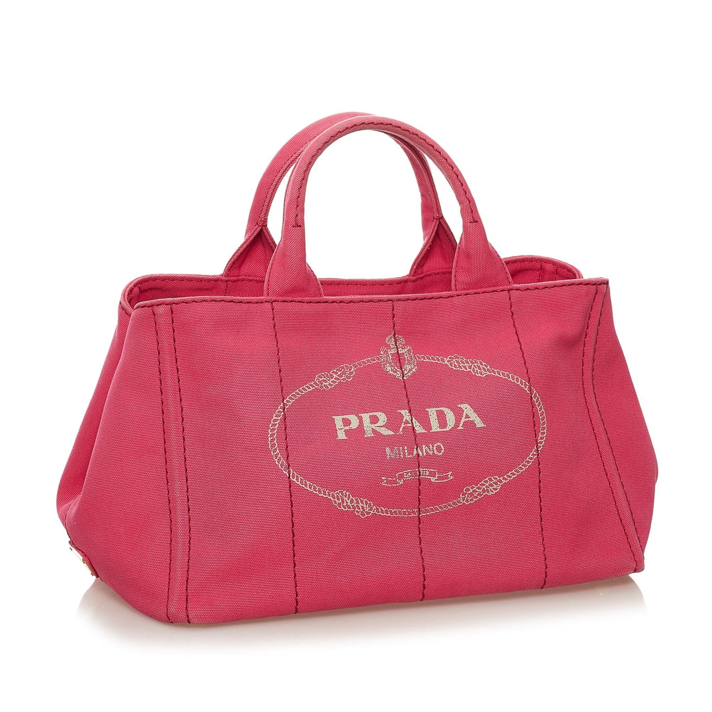 Prada Canapa Logo Canvas Satchel (SHG-34209)