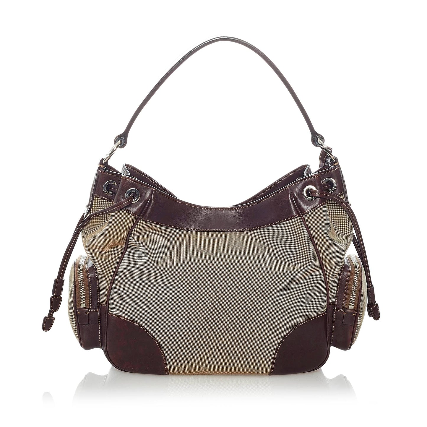 Prada Canapa Logo Canvas Shoulder Bag (SHG-32830)