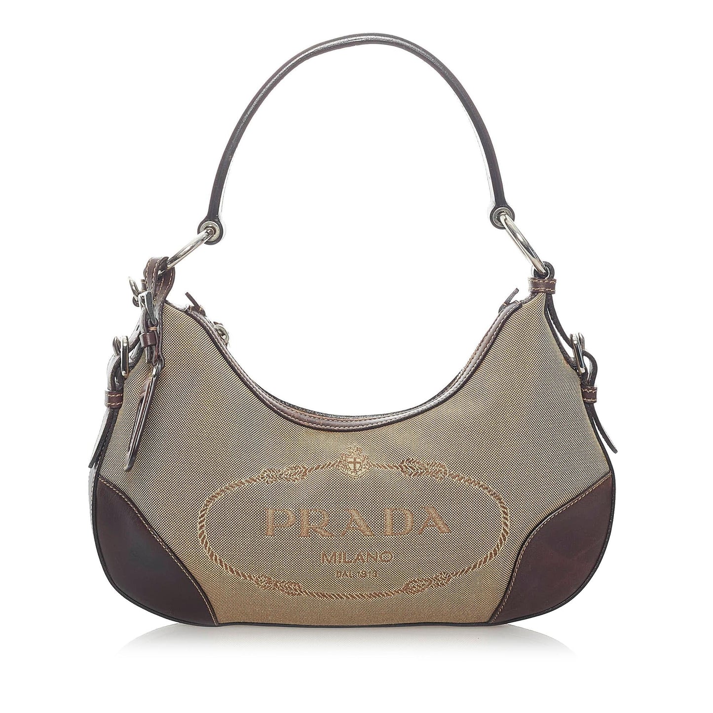 Prada Canapa Logo Canvas Shoulder Bag (SHG-33520)