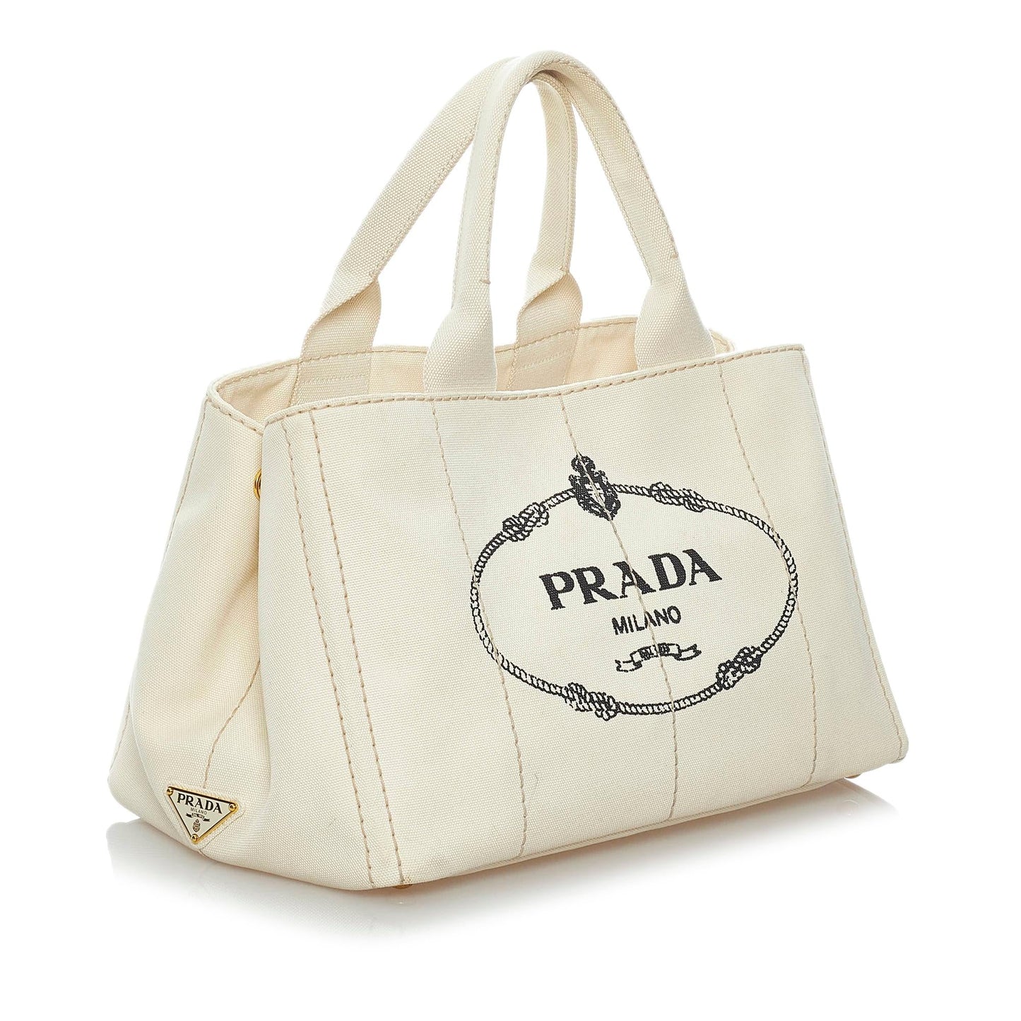 Prada Canapa Logo Canvas Tote Bag (SHG-29655)