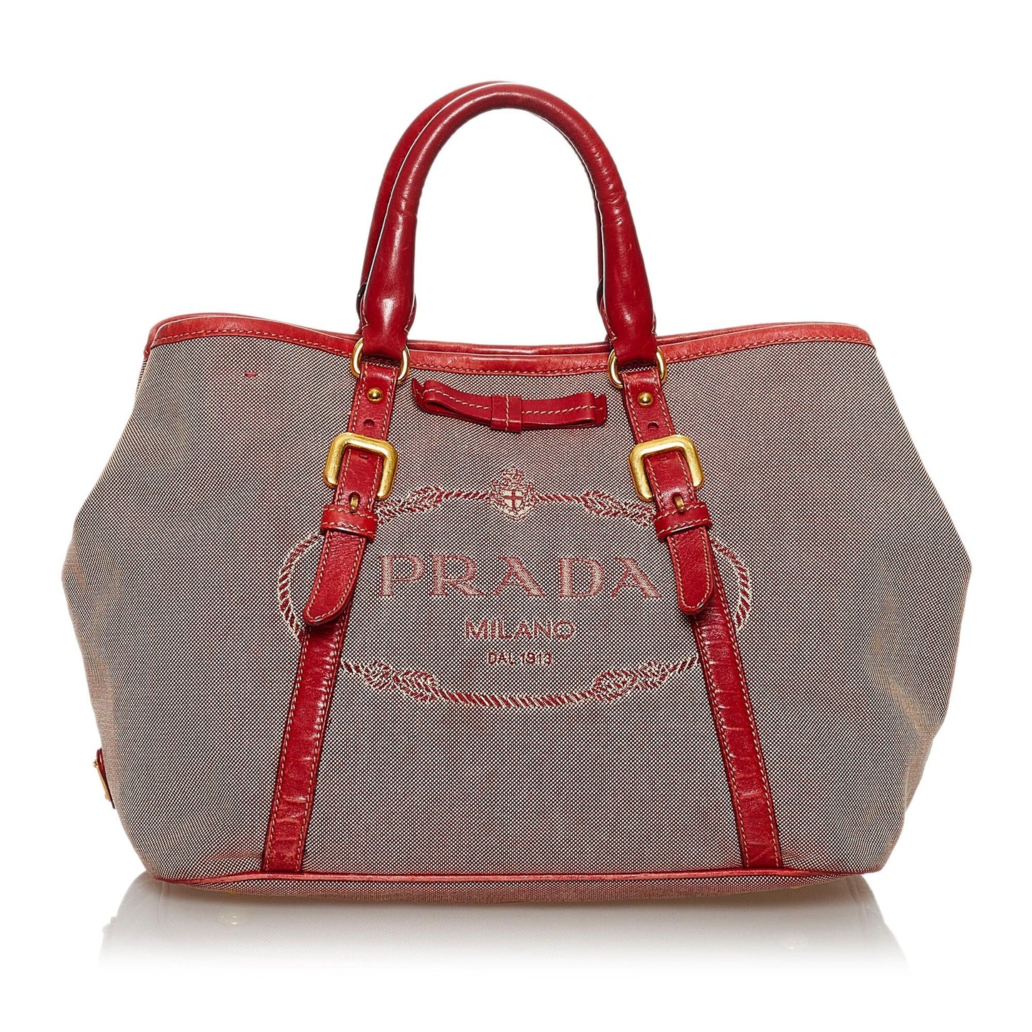 Prada Canapa Logo Canvas Tote Bag (SHG-30601)