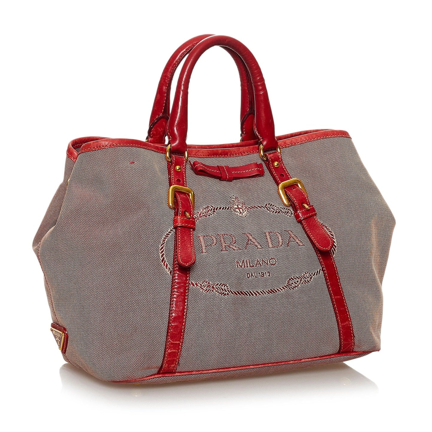 Prada Canapa Logo Canvas Tote Bag (SHG-30601)
