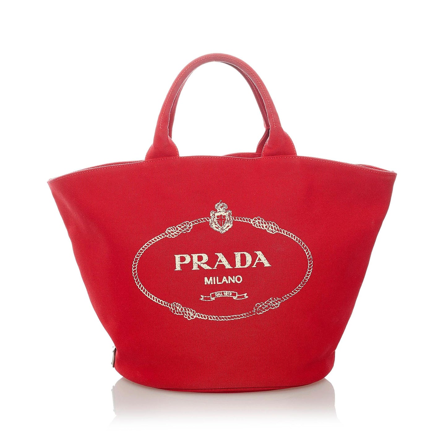 Prada Canapa Logo Canvas Tote Bag (SHG-32065)