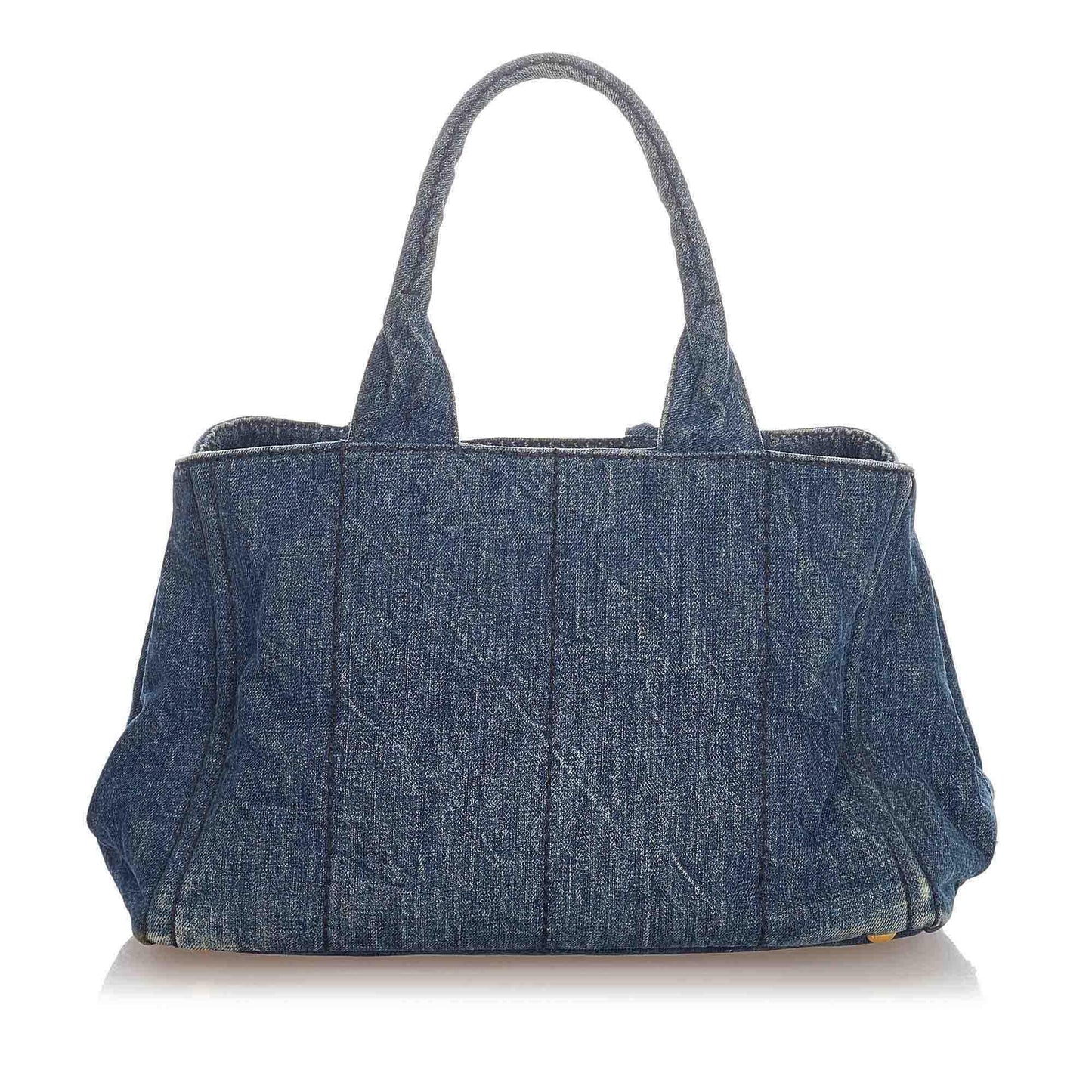 Prada Canapa Logo Denim Handbag (SHG-22537)