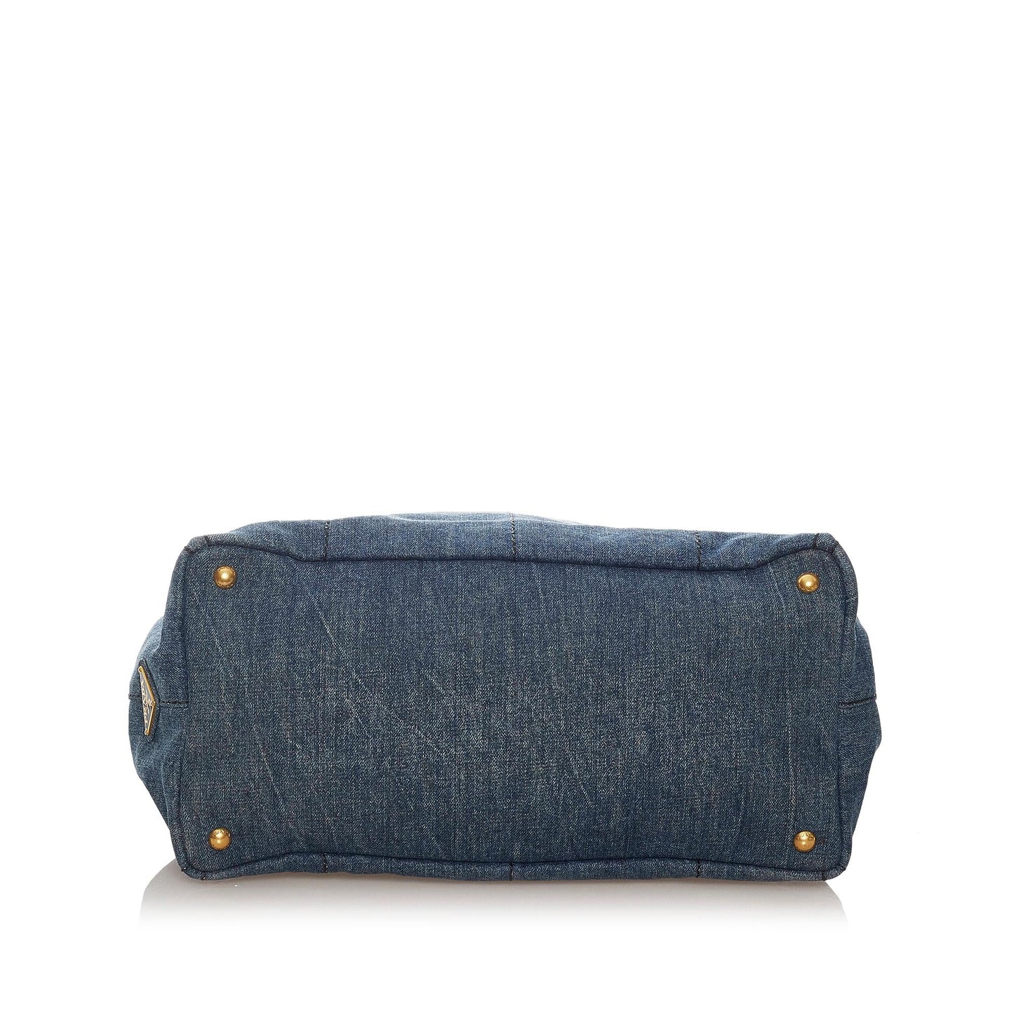 Prada Canapa Logo Denim Tote Bag (SHG-27693)