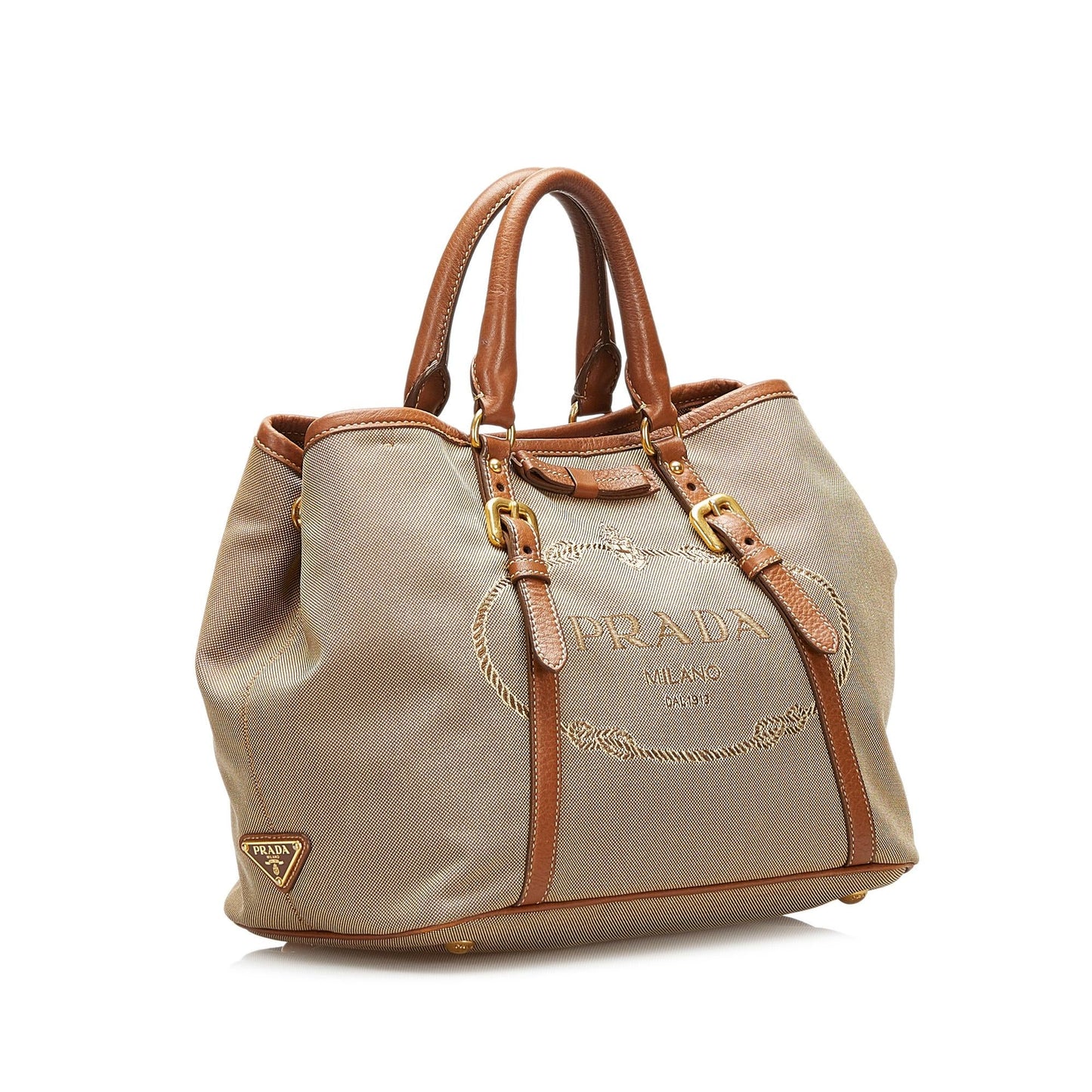 Prada Canapa Logo Satchel (SHG-35534)