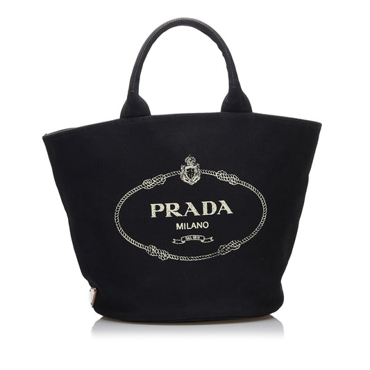 Prada Canapa Logo Satchel (SHG-mPKcqk)
