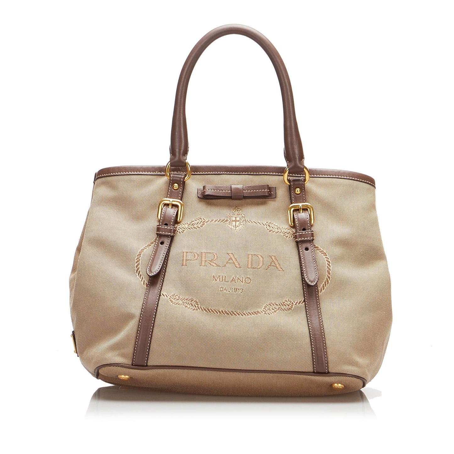 Prada Canapa Logo Satchel (SHG-G2nj09)