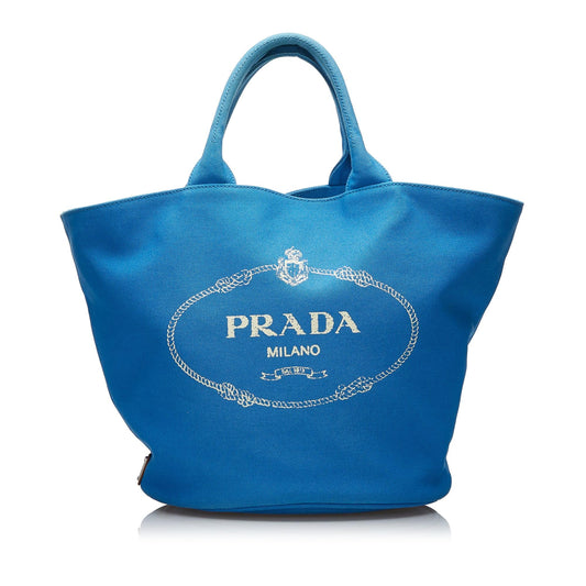 Prada Canapa Logo Satchel (SHG-dpbnrP)