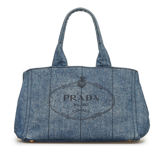 Prada Canapa Logo Satchel (SHG-aNX3NJ)