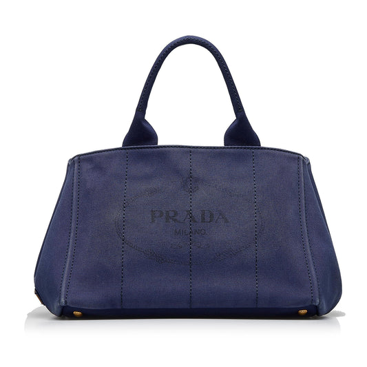 Prada Canapa Logo Satchel (SHG-eKTn9c)