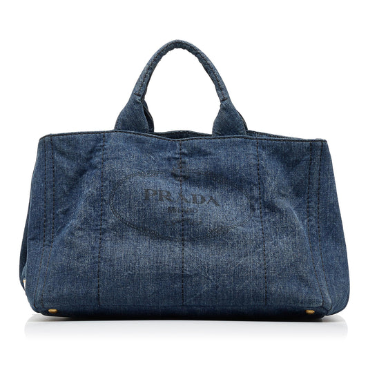 Prada Canapa Logo Satchel (SHG-kUHKTP)