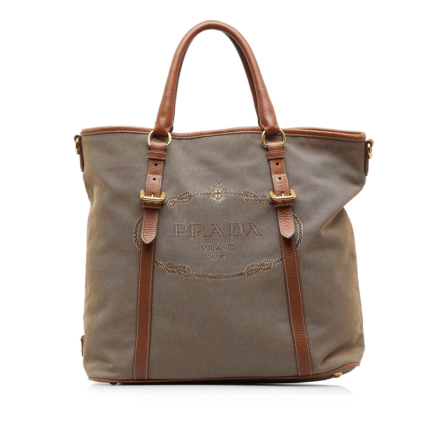 Prada Canapa Logo Satchel (SHG-x1RLHx)