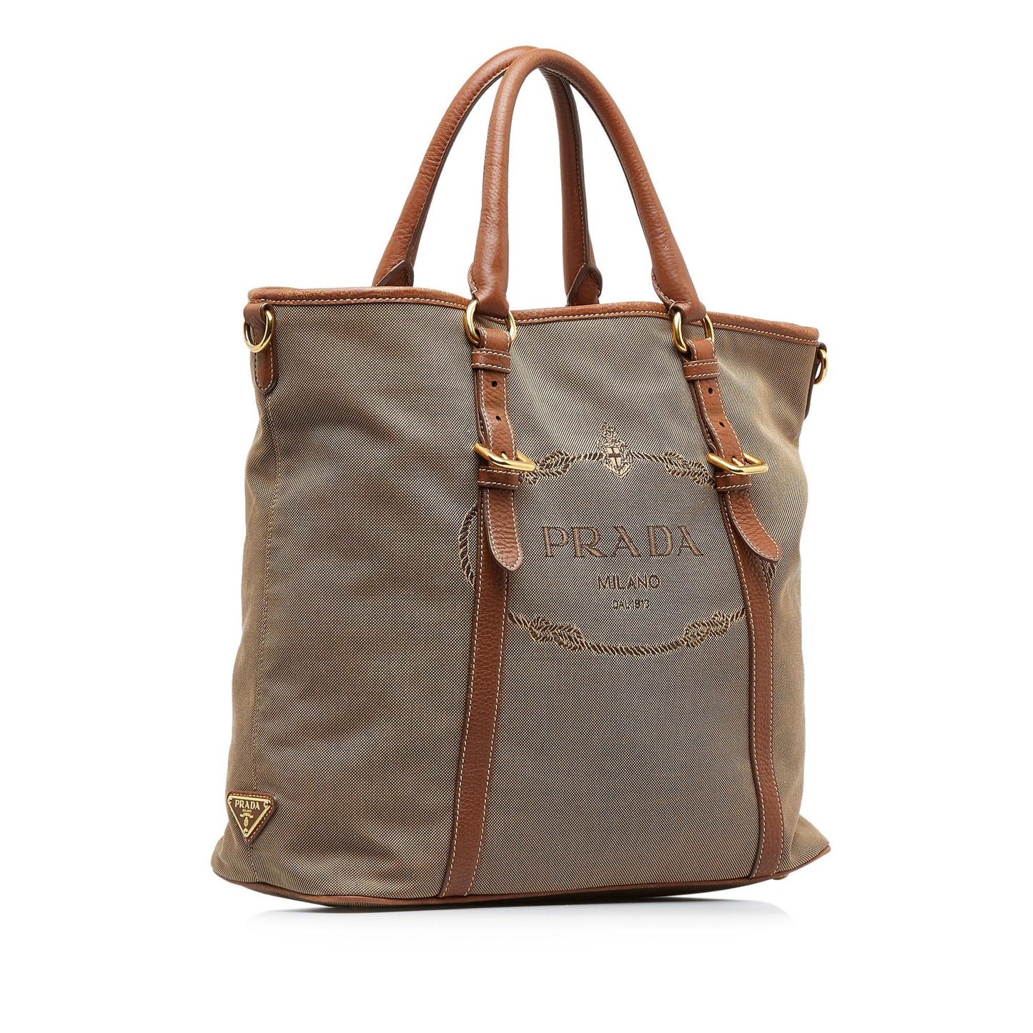 Prada Canapa Logo Satchel (SHG-x1RLHx)