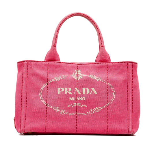 Prada Canapa Logo Satchel (SHG-95xOYe)
