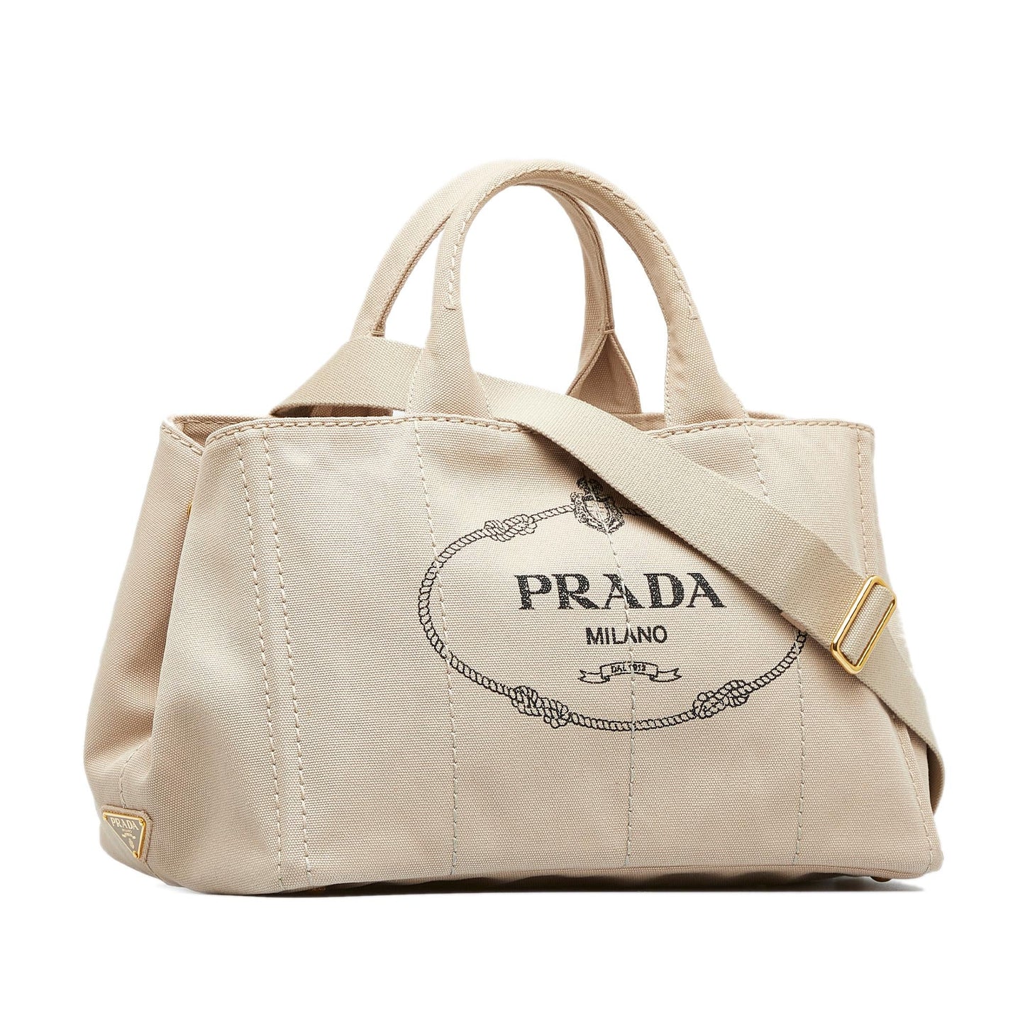 Prada Canapa Logo Satchel (SHG-9UBld2)