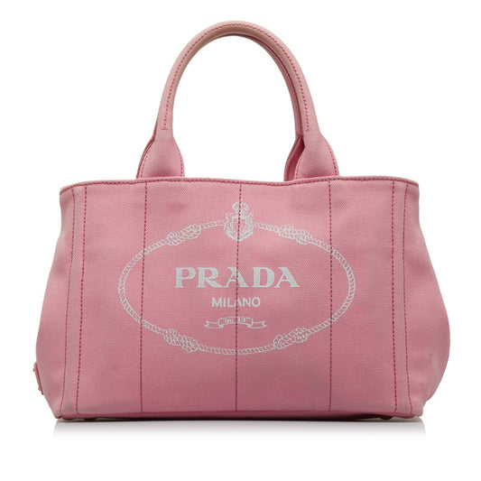 Prada Canapa Logo Satchel (SHG-P1KotG)