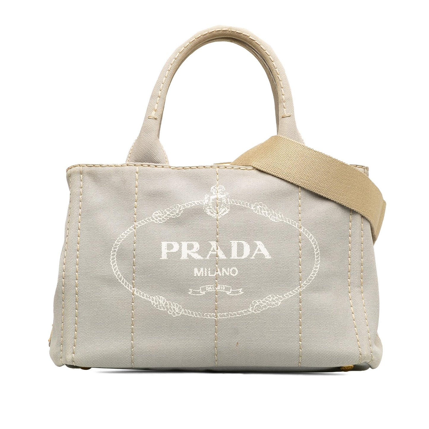 Prada Canapa Logo Satchel (SHG-IQN9Cg)