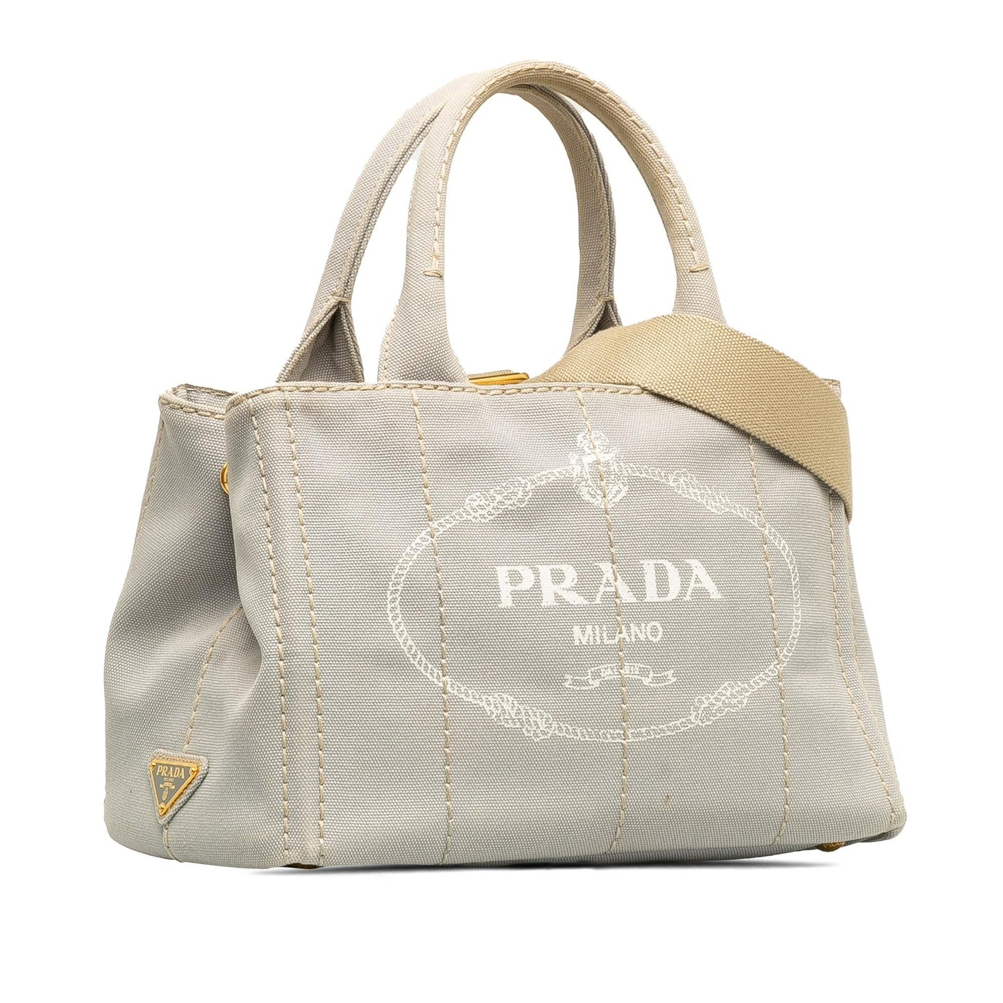 Prada Canapa Logo Satchel (SHG-IQN9Cg)