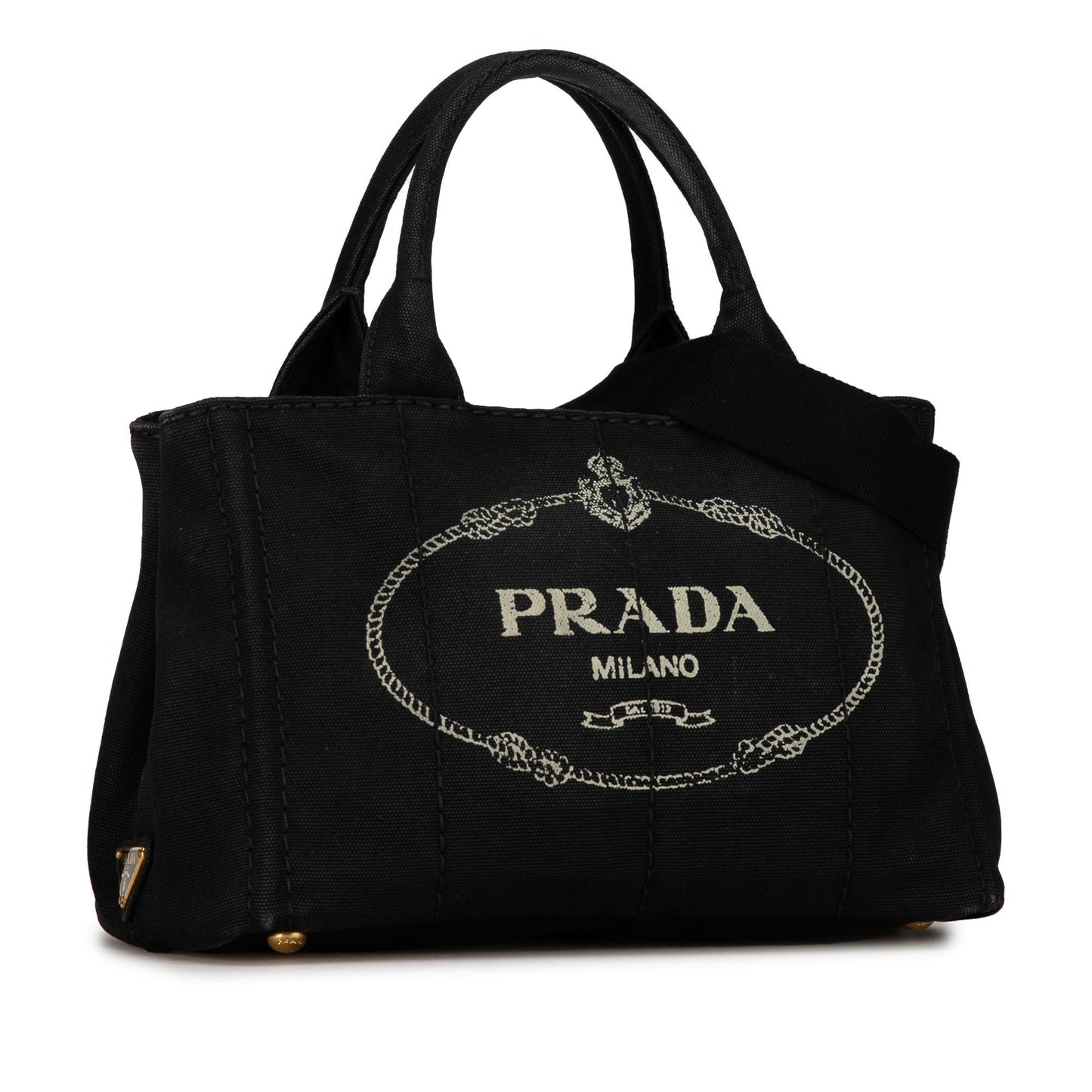 Prada Canapa Logo Satchel (SHG-elkRhs)