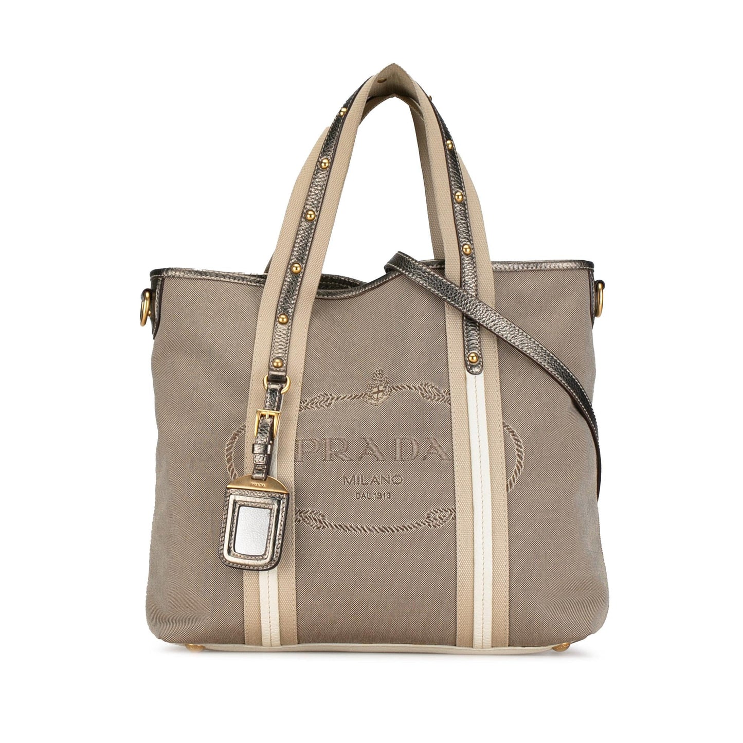 Prada Canapa Logo Satchel (SHG-eyC6kB)