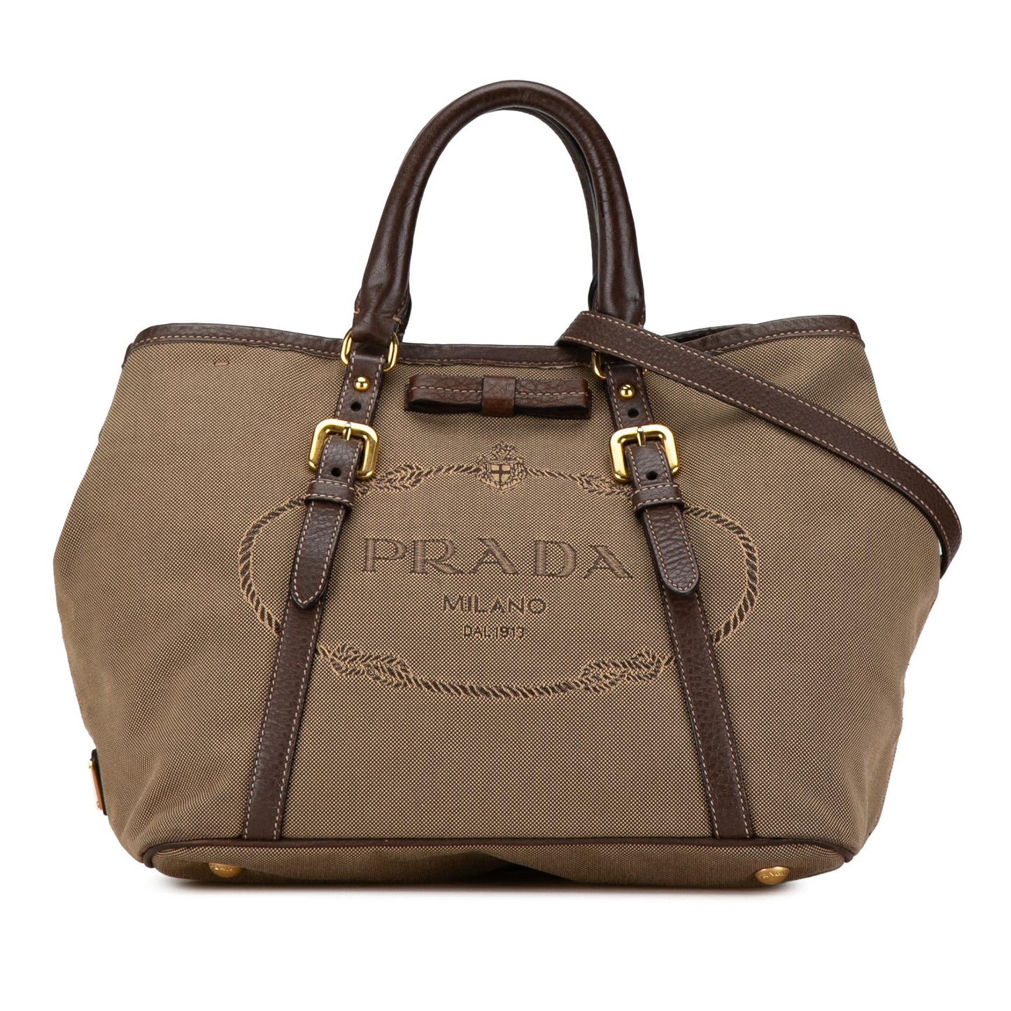 Prada Canapa Logo Satchel (SHG-Wgg26G)
