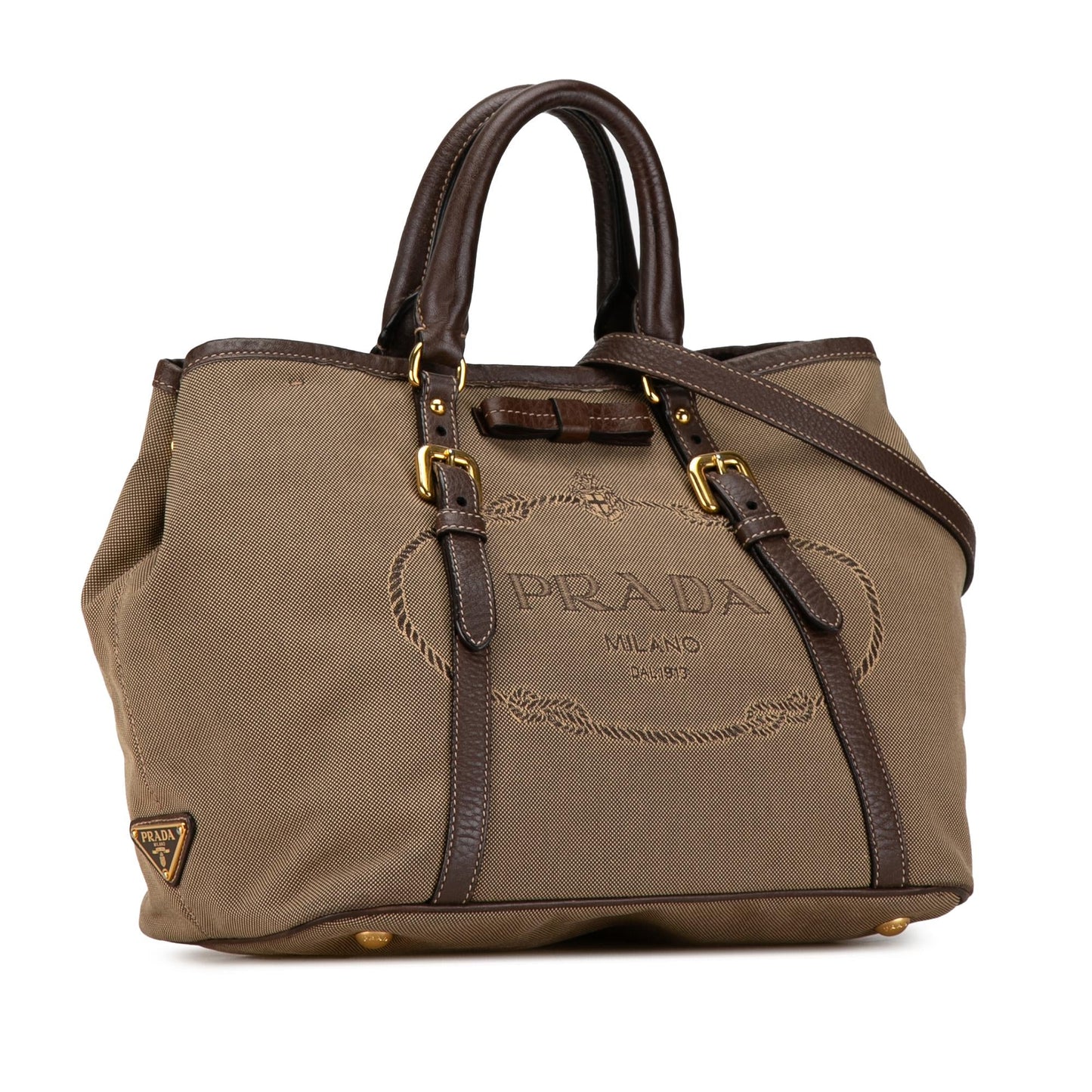 Prada Canapa Logo Satchel (SHG-Wgg26G)
