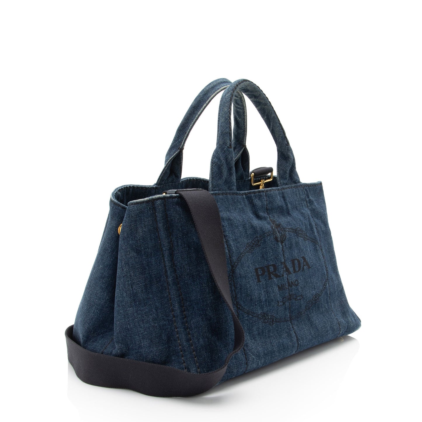 Prada Canapa Logo Shopping Tote (SHF-EaCNS9)