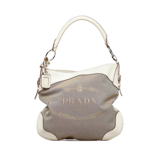 Prada Canapa Logo Shoulder Bag (SHG-dmbYPU)