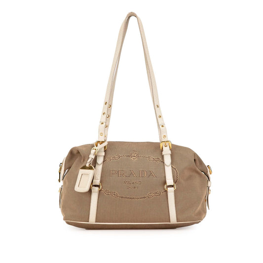 Prada Canapa Logo Shoulder Bag (SHG-gBdCYy)