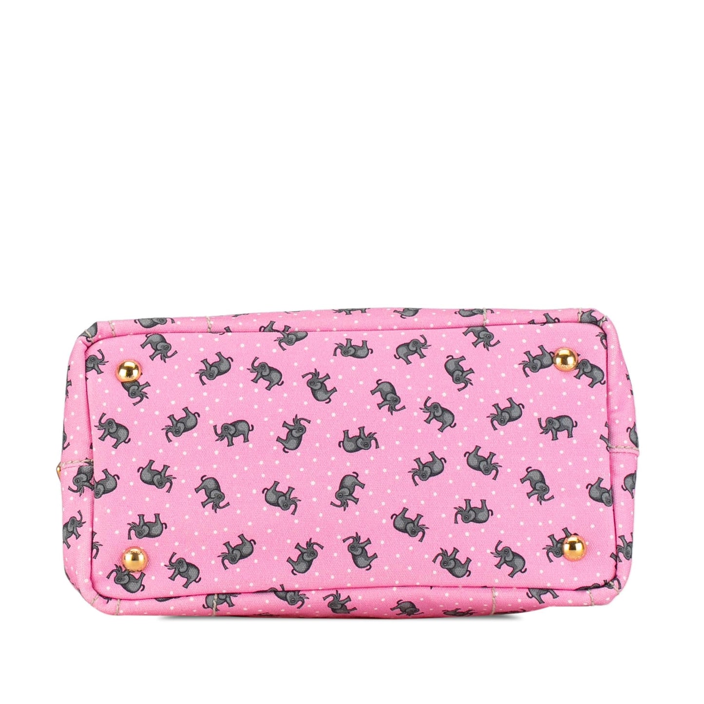 Prada Canapa Logo St Elephant Satchel (SHG-hJofd1)