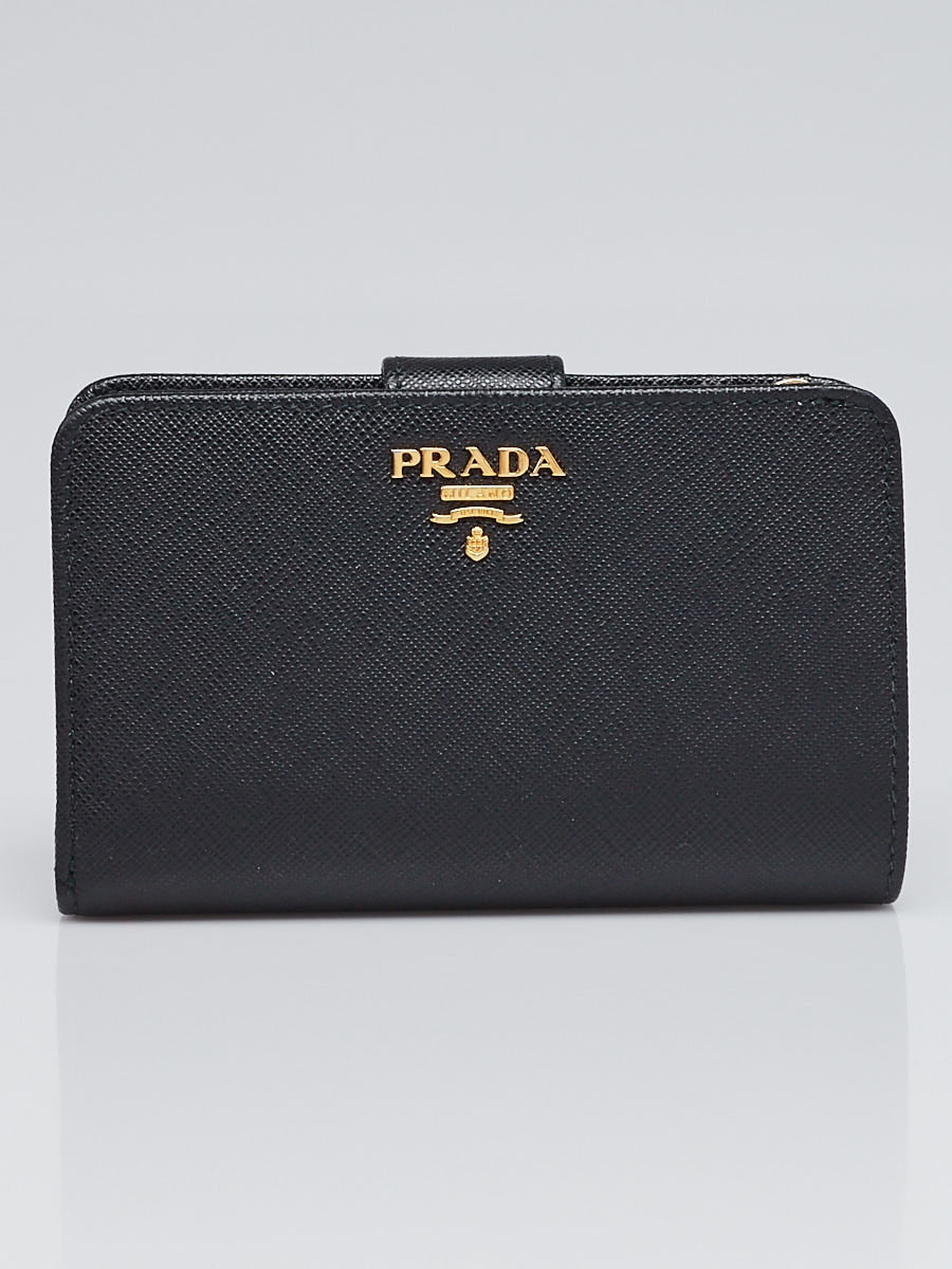 PRADA SAFFIANO LEATHER LAMPO WALLET