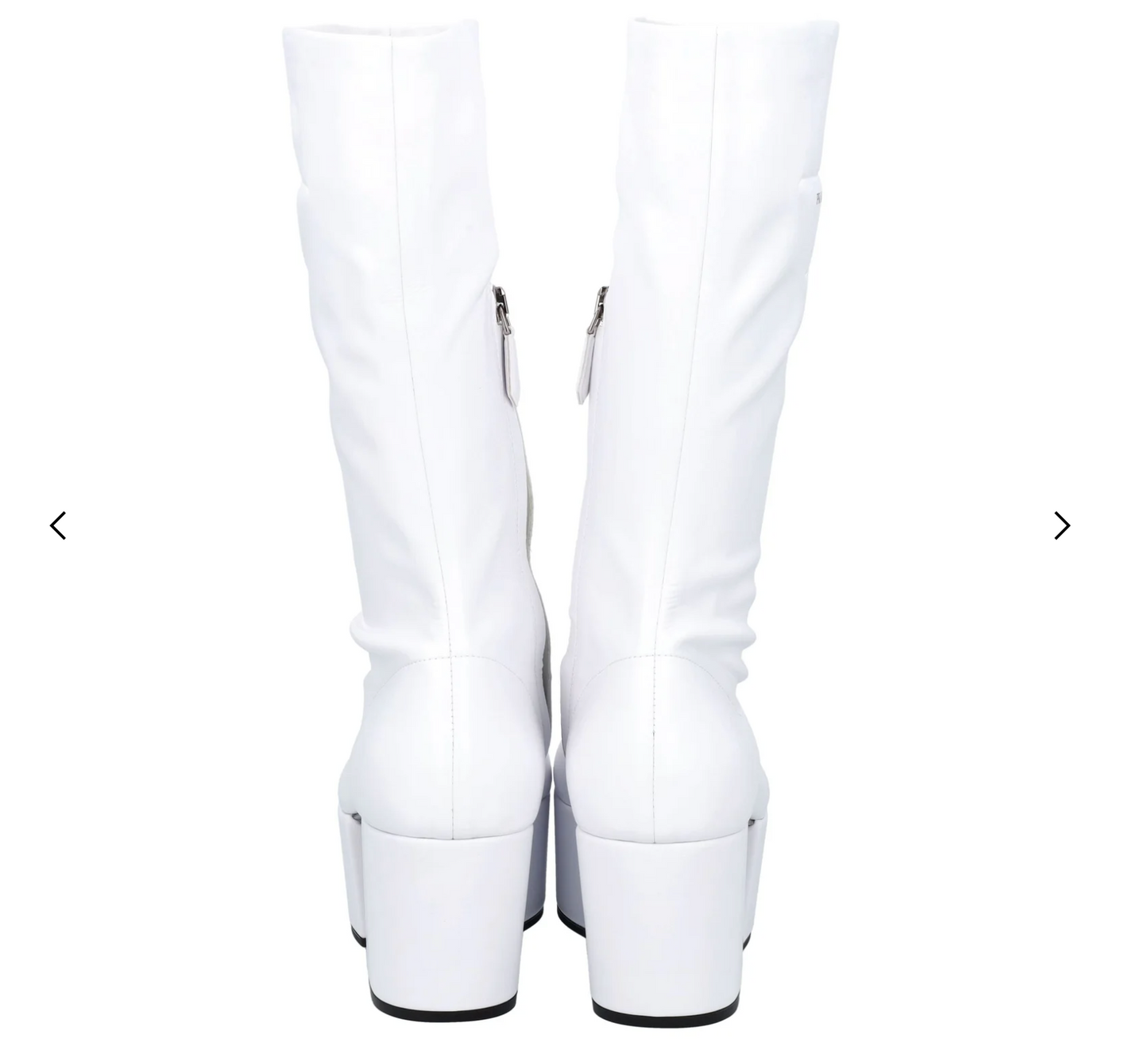 PRADA PLATFORM MID CALF BOOTS