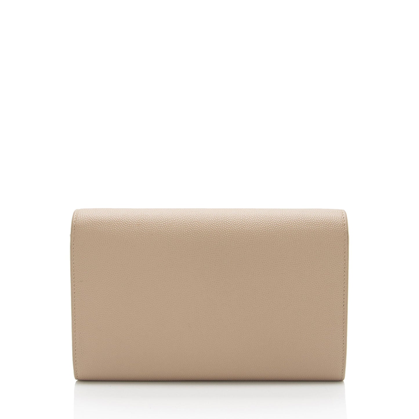 Saint Laurent Grain De Poudre Monogram Uptown Chain Wallet (SHF-wooMCi)