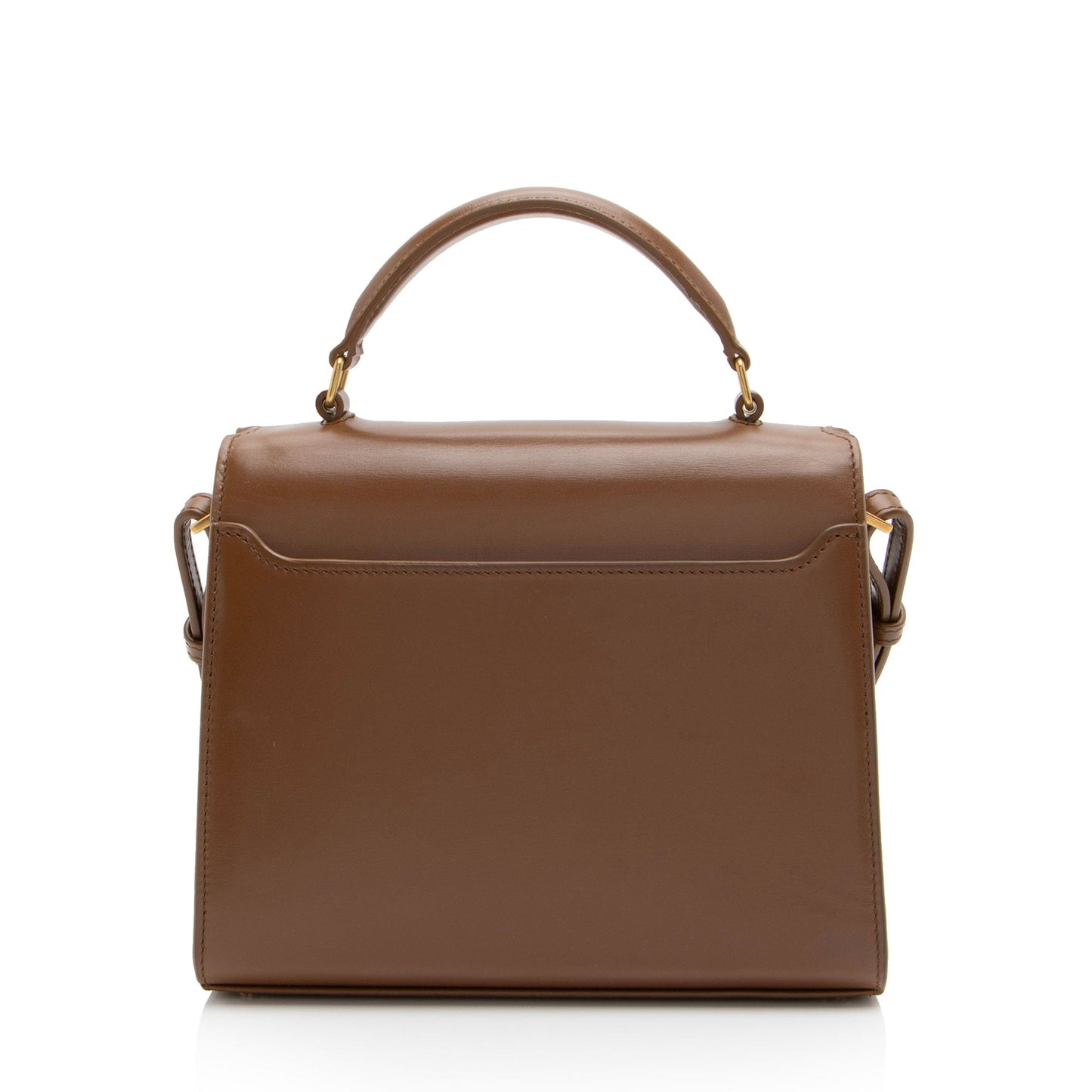 Saint Laurent Grain de Poudre Monogram Cassandra Mini Top Handle (SHF-YNTyOw)