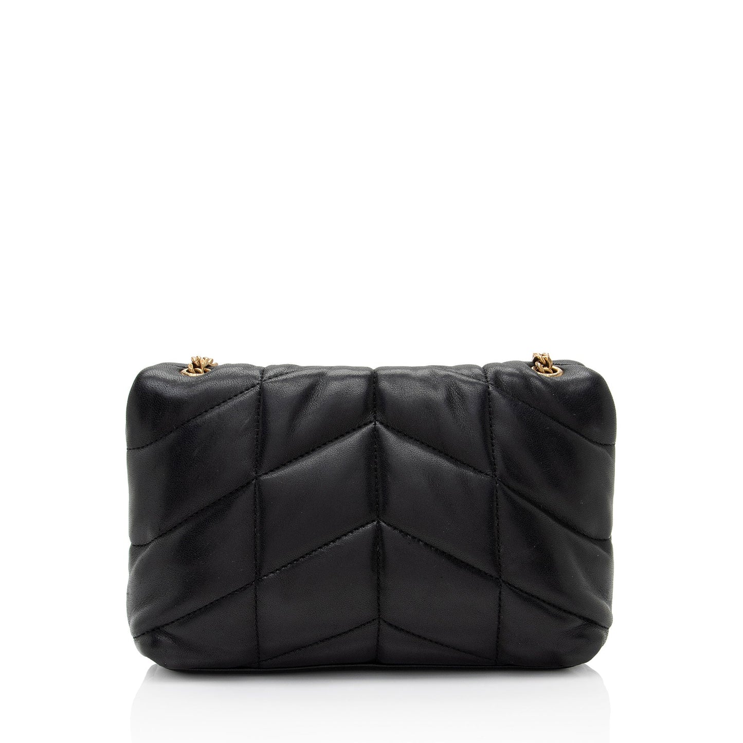 Saint Laurent Lambskin Monogram Puffer LouLou Toy Shoulder Bag (SHF-QVgJj0)