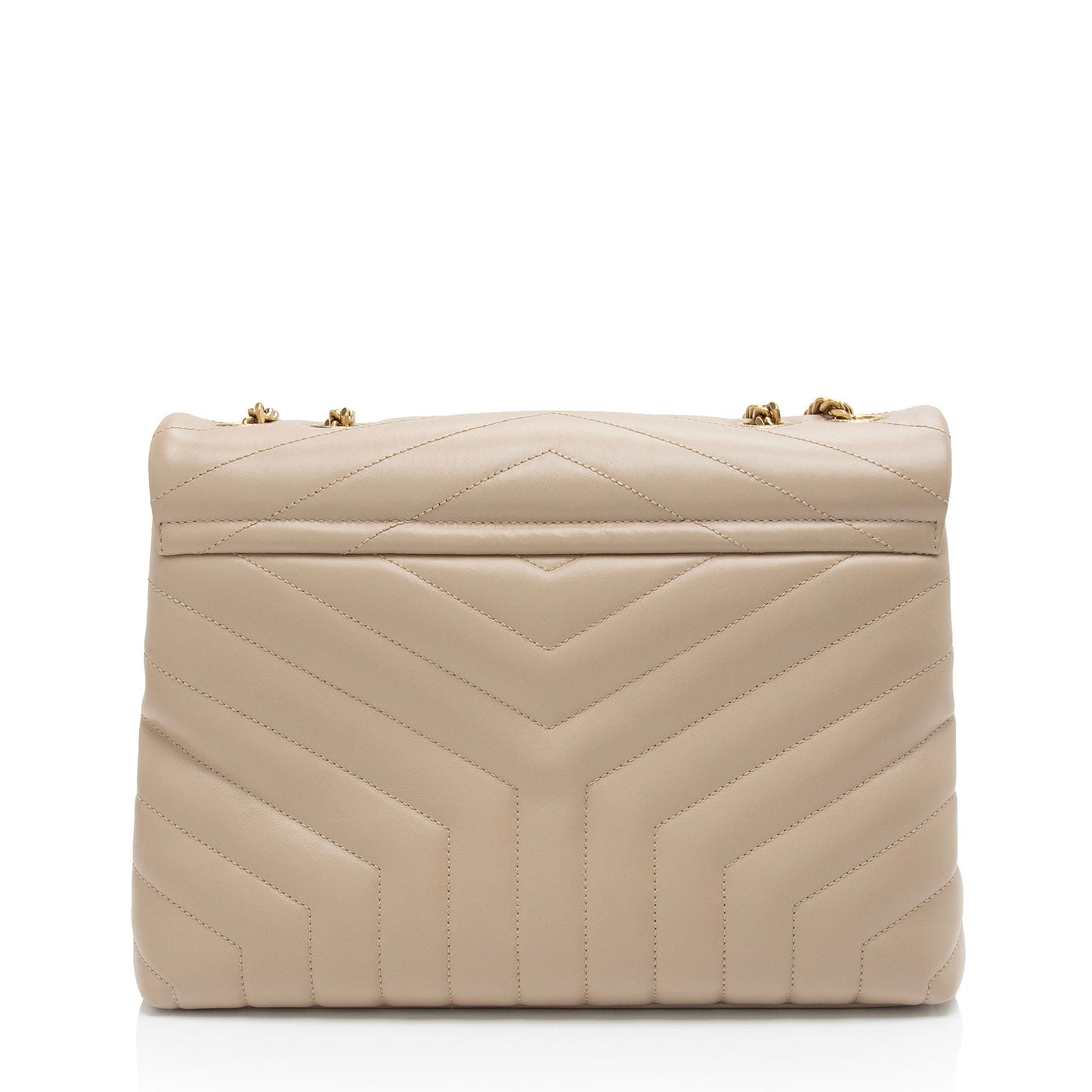 Saint Laurent Matelasse Calfskin Monogram LouLou Chain Medium Shoulder Bag (SHF-IR5HcO)