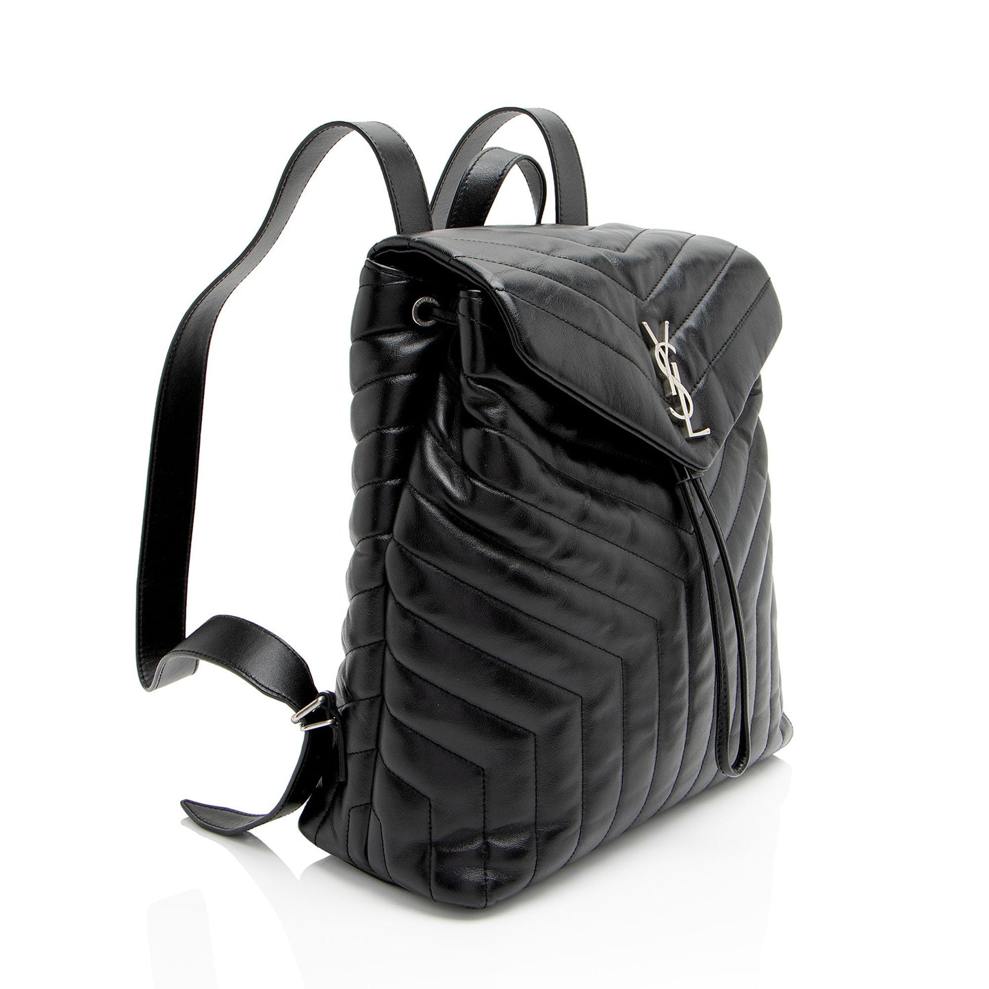 Saint Laurent Matelasse Calfskin Monogram LouLou Medium Backpack (SHF-TSOSNw)