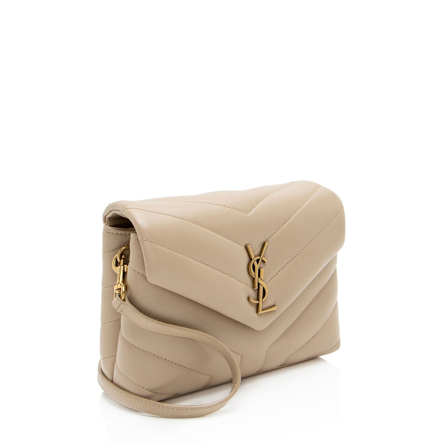 Saint Laurent Matelasse Calfskin Monogram LouLou Toy Crossbody (SHF-I8aWGS)