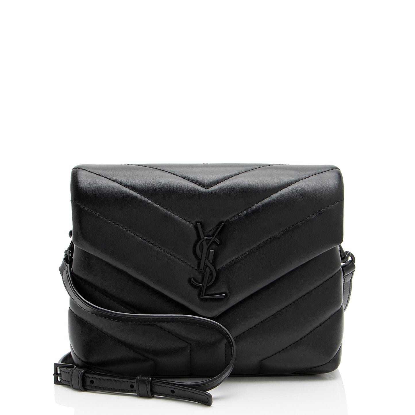 Saint Laurent Matelasse Calfskin Monogram LouLou Toy Crossbody (SHF-oHahXx)