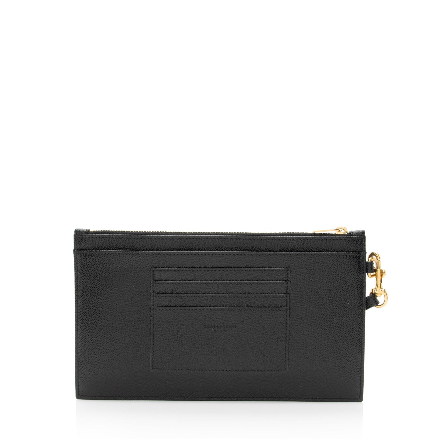 Saint Laurent Matelasse Grain de Poudre Monogram Cassandra Large Pouch (SHF-cEDDZ3)