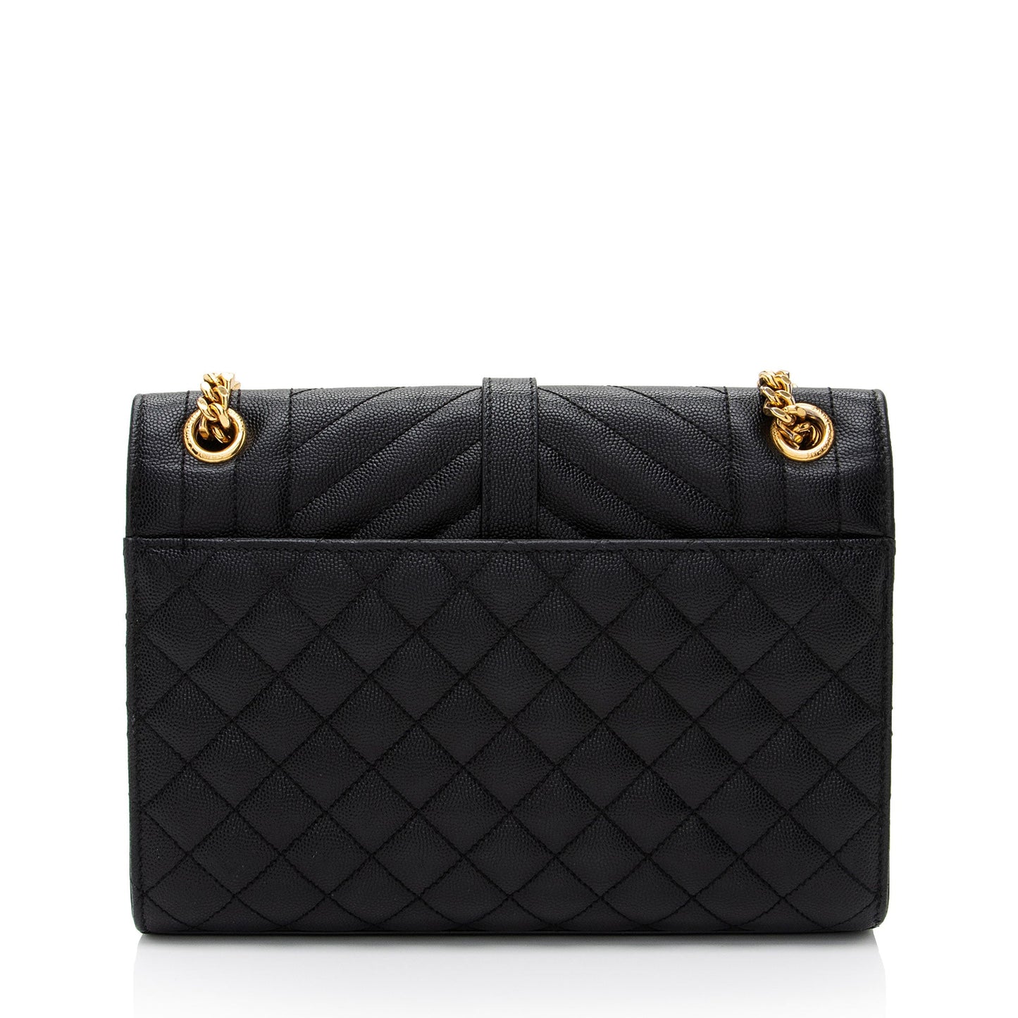 Saint Laurent Mixed Matelasse Grain de Poudre Monogram Medium Shoulder Bag (SHF-rmK6K7)