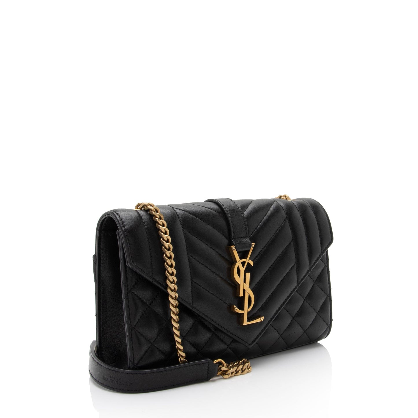Saint Laurent Mixed Matelasse Lambskin Monogram Small Shoulder Bag (SHF-gYiuTh)