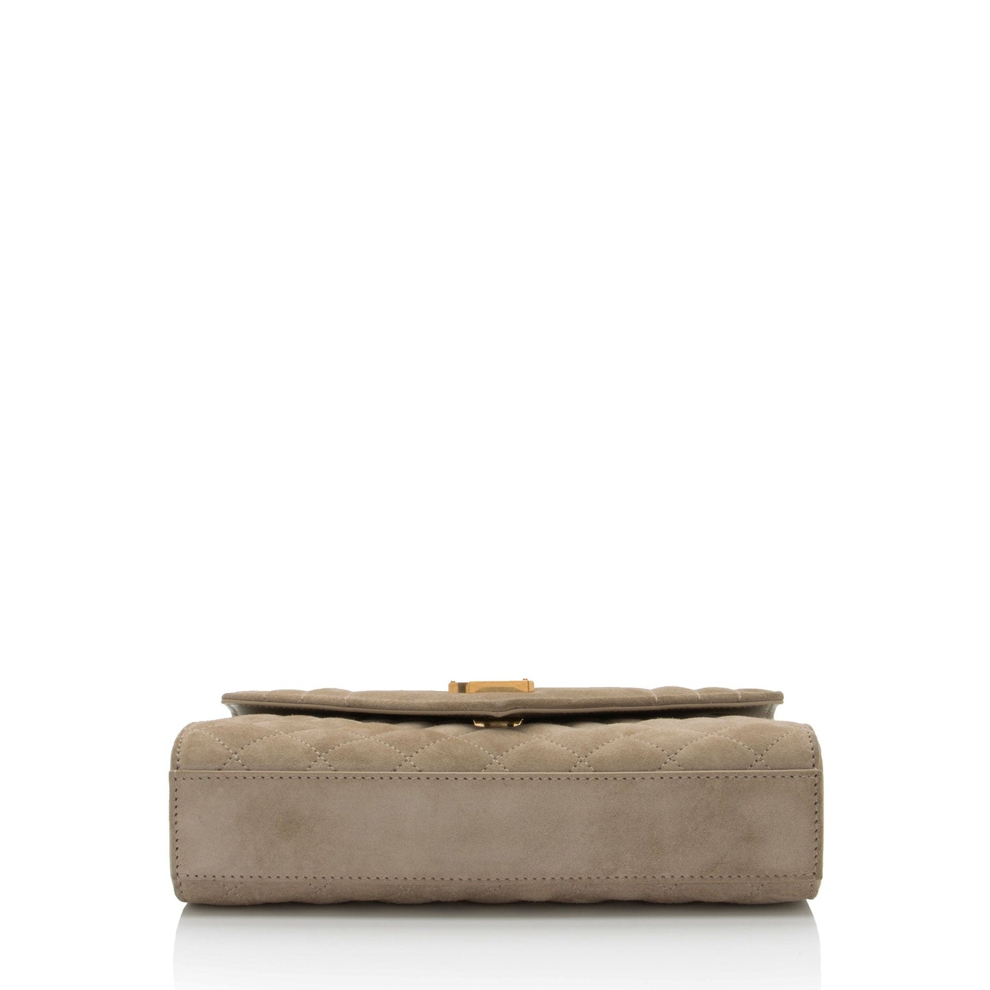 Saint Laurent Mixed Matelasse Suede Monogram Small Shoulder Bag (SHF-zJcR5Y)