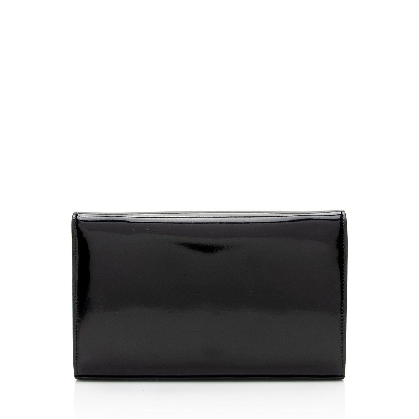 Saint Laurent Patent Leather Monogram Kate Wallet on Chain (SHF-T42QXZ)
