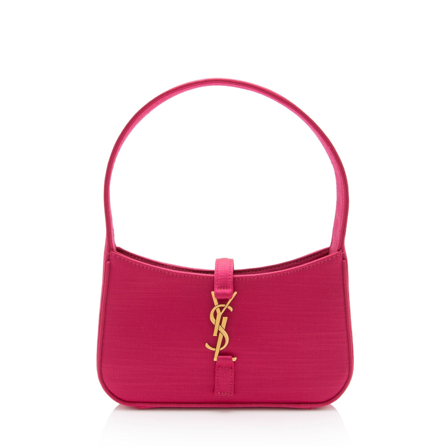 Saint Laurent Satin Monogram Le 5 A 7 Mini Hobo (SHF-TY5jhD)